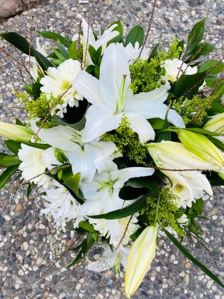 Vazoda Krizantem ve Kazablanka - Eskişehir Çiçek